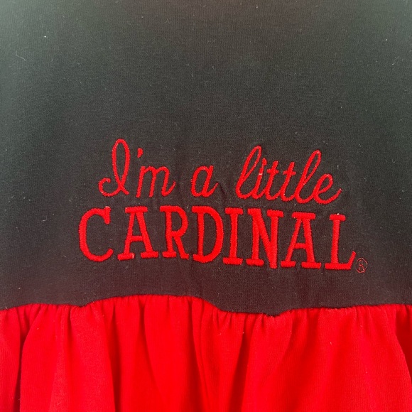 SOLD Vintage “I’m a Little Cardinal” One-Piece Romper Size 12-months - Picture 2 of 6